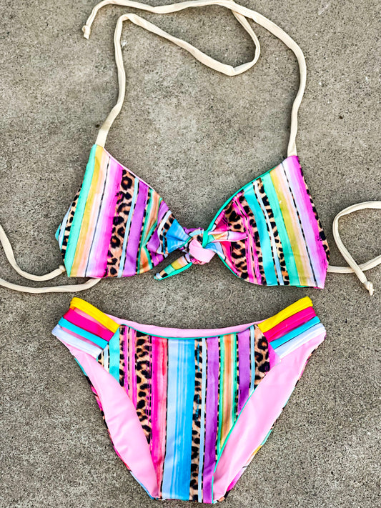 Cheetah Serape Pastel Swimsuit