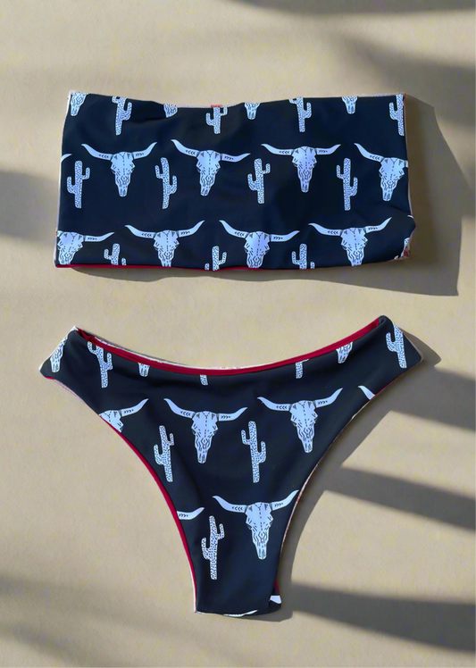 “Western Vibes” Reversible Bottoms