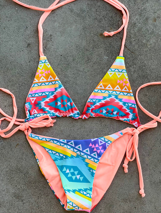 Neon Aztec Swimsuit