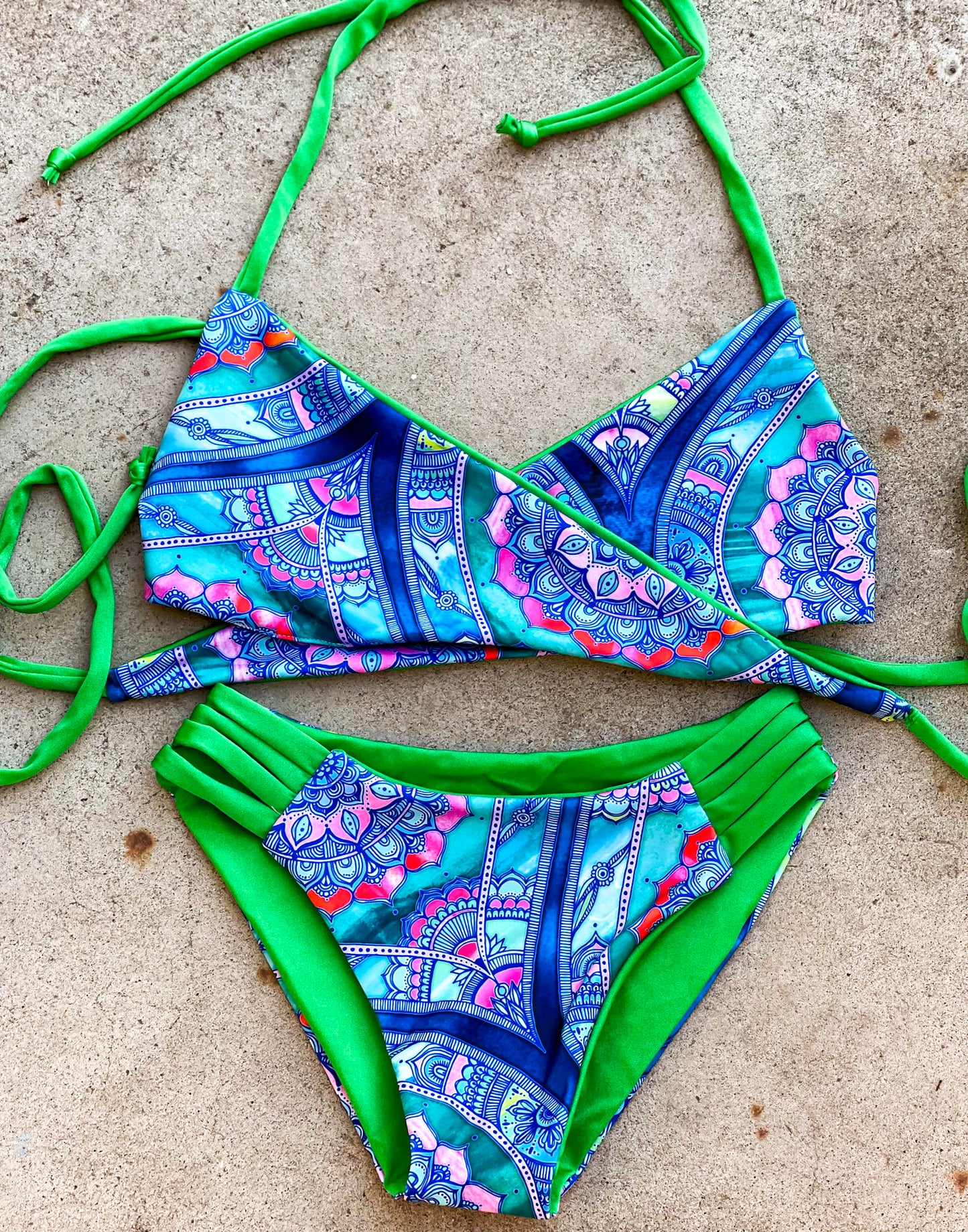 Teal Green Boho Swimsuit