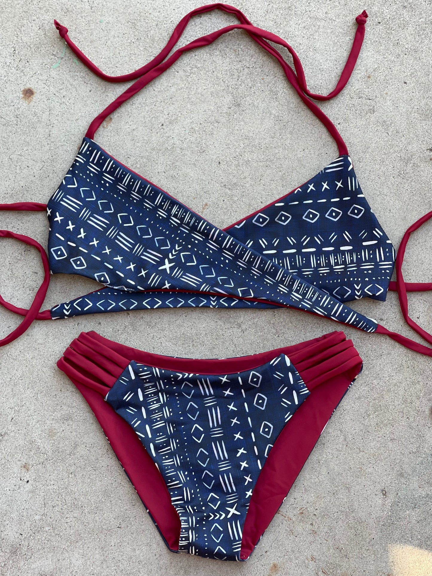 Navy Boho Swimsuit