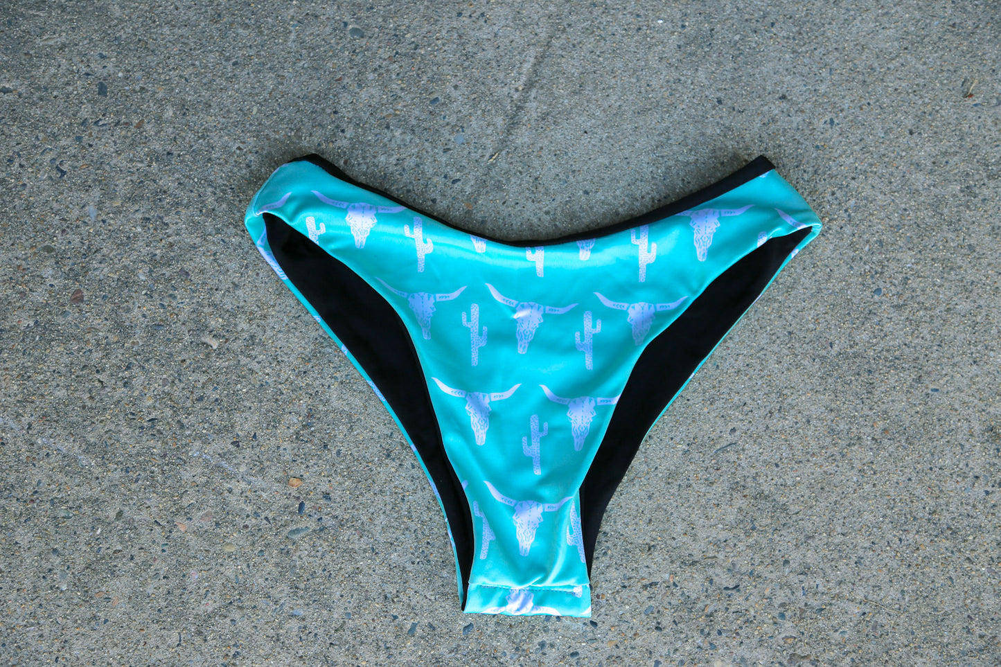 Mint Cowskull Swimsuit Bottoms