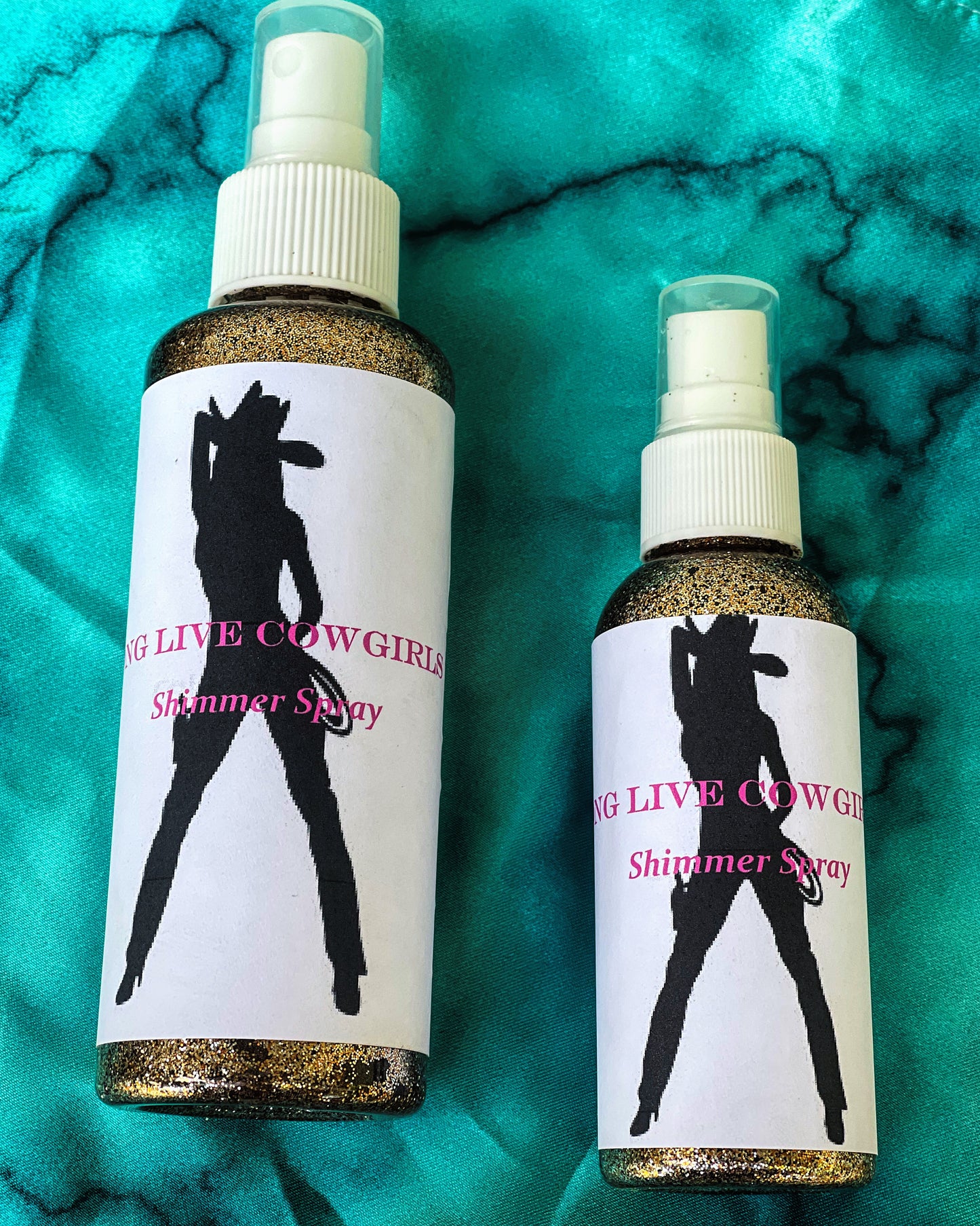 “Long Live Cowgirls” Shimmer Spray